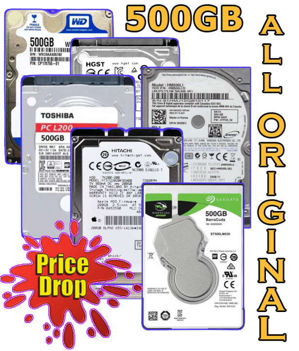 500GB 2.5 HDD for Laptop SATA Hard Disk Drive Refurbished Lazada PH