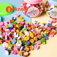 I Know 50Pcs Wipe Clean Kids Gift Novelty Animal Christmas Student Learning Stationery Correction Supplies Eraser Rubber