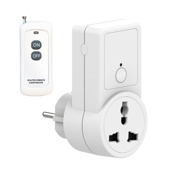 Remote Control Power Outlet Light Switch Plug Smart Socket Eu Adapter