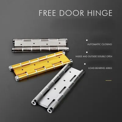Home Decoration 6 "free double door hinge two-way 360 automatic closing hinge hinge Wooden door folding hinge