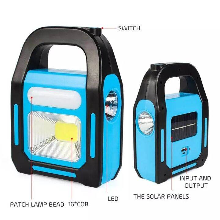 Camping light Solar Charger Emergency Light Flashlight Portable LED