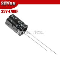 ◈▨ 20PCS Higt quality 25V470UF 8x12mm 470UF 25V 8x12 Electrolytic capacitor