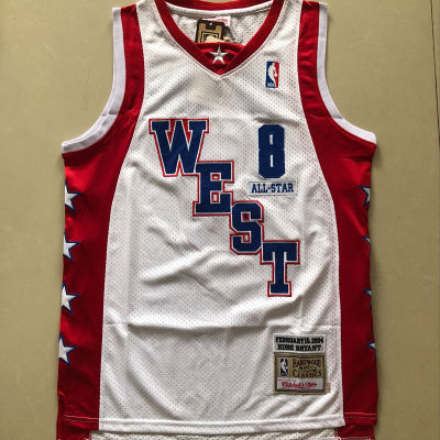 Top-quality Mens Basketball Jersey Mens Los Angeles Lakerss 8 Kobee Bryantt Mitchell Ness 2004 All-Star White Jersey