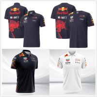 ☃เสื้อแข่ง F1แข่งกระทิงแดง2023ออราเคิลเสื้อเจอร์ซีย์เสื้อโปโลทีมไซส์ใหญ่2022 5XL 4XL