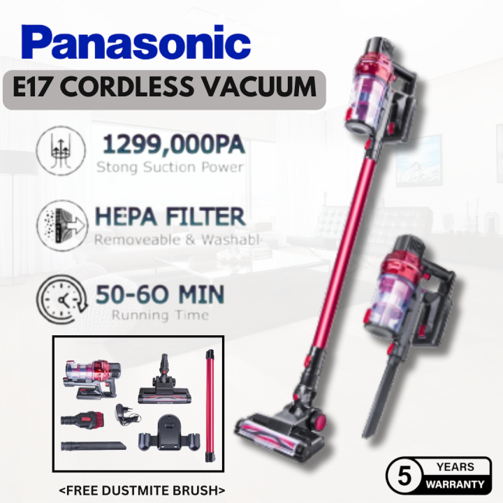 Vacuum cleaner E17 High suction power, wireless vacuum cleaner with rechargeable wireless head