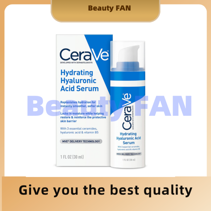 CeraVe Hyaluronic Acid Serum for Face with Vitamin B5 and Ceramides