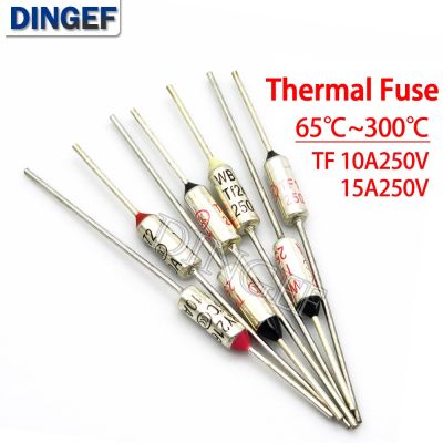 TF Thermal Fuse RY 10A 15A 250V Temperature dingef 65C 73C75C 85C 100C 120C 130C 152C 165C 172C 185C 200C 216C 240C 300C Furniture Protectors Replacem