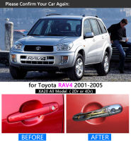 สำหรับ Toyota RAV4 2001 - 2005 XA20 Chrome Handle TRIM ชุด2002 2003 2004 RAV 4รถอุปกรณ์เสริมสติกเกอร์รถ STY synchronising