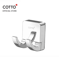 COTTO ชุดขอแขวนผ้าคู่แม่เหล็กพร้อมฐาน รุ่น CT0313(HM) แมกนีโต (ไม่ต้องเจาะ) ใช้แม่เหล็กติดผนังคุณภาพดี พร้อมประกันฟรี 1 ปี