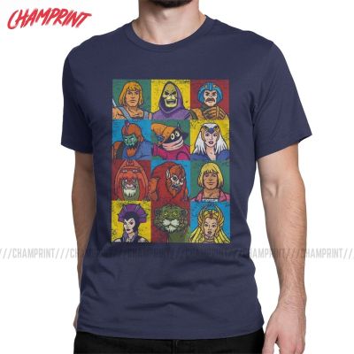 Leisure Heman And Friends Tshirts Men Cotton T Shirt Masters Of The Universe Tees Graphic Printed 100% Cotton Gildan