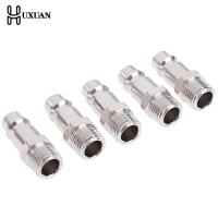 5Pcs ทองแดงเหล็กยูโร Air Line ท่อ14 "Quick Release Air Compressor Connector 33x11mm