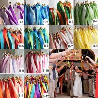 【YF】 50/20pcs Colorful Stain Wedding Stick Mixed Color Wands With Gold for Decoration