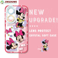 Jinsouwe เคสโทรศัพท์เคสสำหรับ OPPO Reno8 T 5G Reno 8 T 5G reno8t5g เคสเคสโทรศัพท์ลายการ์ตูนมิกกี้มินนี่คริสตัลเคสด้านหลังยางแบบนิ่ม