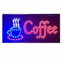 QA SHOP ป้ายร้านกาแฟ ป้ายไฟLED Coffee รุ่น YW-25 LED SIGN ข้อความ อักษร ตกแต่งหน้าร้าน