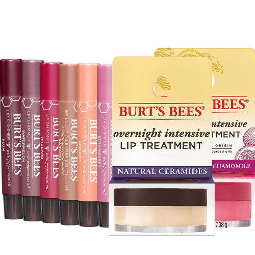 Burt's Bees Lip Balm Lip Shimmer Moisturizing Overnight Intensive