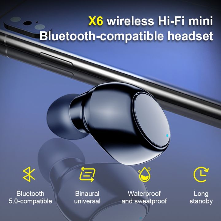 Écouteurs Bluetooth sans fil Sport, Casque sans fil avec micro Bluetooth,  Hi-Fi stéréo Bluetooth H