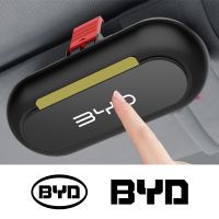 Car Sun Visor Glasses Case Organizer For BYD Tang F3 E6 Atto Yuan Plus Song Max F0 G3 I3 Ea1 Dmi 2din 2014 G6 Auto Accessories