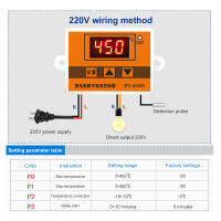 ไมโครควบคุมอุณหภูมิเทอร์โม W3003 Thermoregulator ความร้อนระบายความร้อนอัจฉริยะศูนย์บ่มเพาะประเภท K เซ็นเซอร์ T Hermocouple