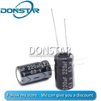 10PCS 63V 220UF Electrolytic Capacitor 220UF 63V 10*17MM Aluminium Electrolytic Capacitor