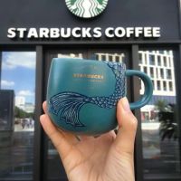 Startbuck ขาตั้งกล้อง Starbuck Deep-Sea บทคัดย่อ Fishtail แก้วกาแฟเซรามิคถ้วย Mermaid Classic Limited Edition ถ้วยย้อนยุค Tumbler Starbuck Starbuck แก้ว