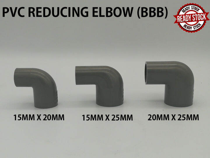 PVC PIPE FITTING BRAND BBB (BINA) REDUCING ELBOW | GREY KELABU BEST ...