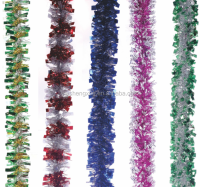 christmas tinsel garland holiday decoration