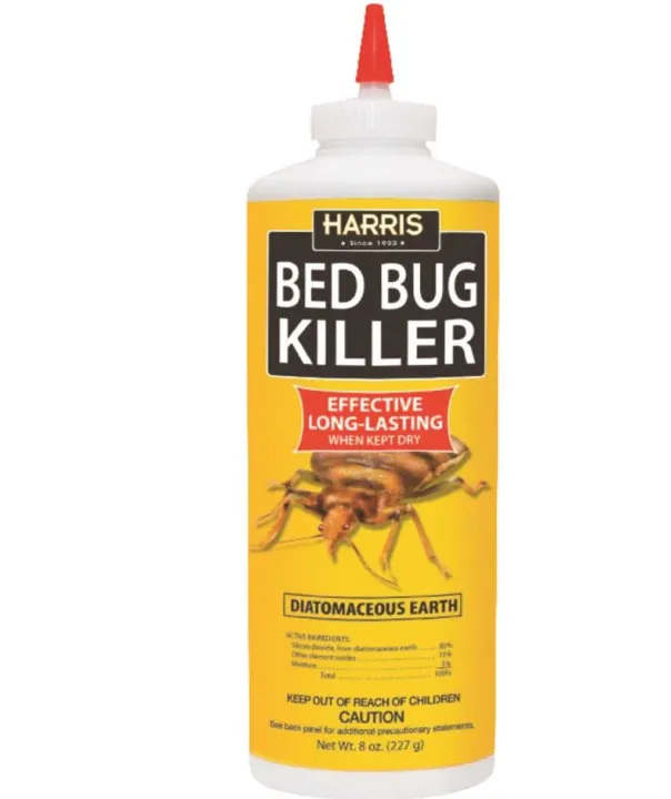 Harris Bed Bug Killer, Diatomaceous Earth Powder, Fast Kill with