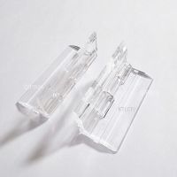 10Pcs Mini Plexiglass Flat Hinge Jewelry Box Connecting Fitting for Furniture Hardware Transparency Acrylic Folding Hinges