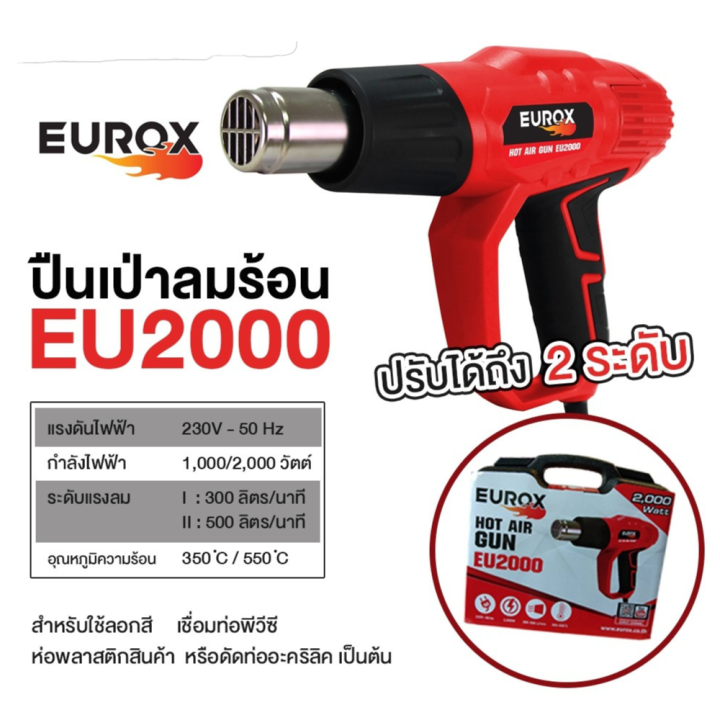 ปืนเป่าลมร้อน-eurox-eu2000