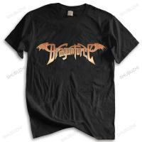 Shirt Mens Loose Dragonforce Logo Mens Black Rock Tshirt Teeshirt Man Tee 100% cotton T-shirt