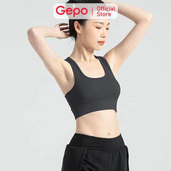 Áo bra tập gym yoga cao cấp có mút ngực chống sốc gepo gp204 - ảnh sản phẩm 9