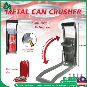 1PC Can Press Crusher Recovery Tool Wall-mounted Beer Can Opener