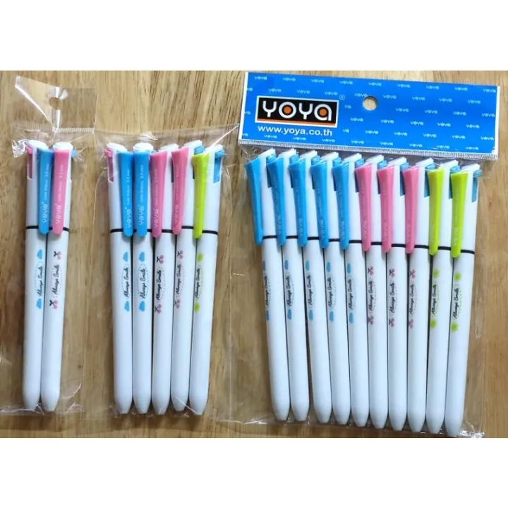 ปากกาYOYA 2สี No.1243 (0.5) แพ็ค 2ด้าม, 5ด้าม, 10ด้าม♂ | Lazada.co.th