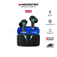 Monster XKT06 Gaming หูฟังไร้สายบลูทูธ5.3หูฟัง TWS Bass HIFI สเตอริโอเสียงสแตนด์บายยาวหูฟังพร้อมไมโครโฟนหูฟัง300MAh