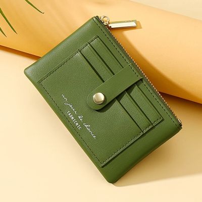 ZZOOI Soft Leather Short Women Wallets Fashion Zipper Money Coin Purse Small Student Card Holder Solid Color Hasp Womens Wallet NEW