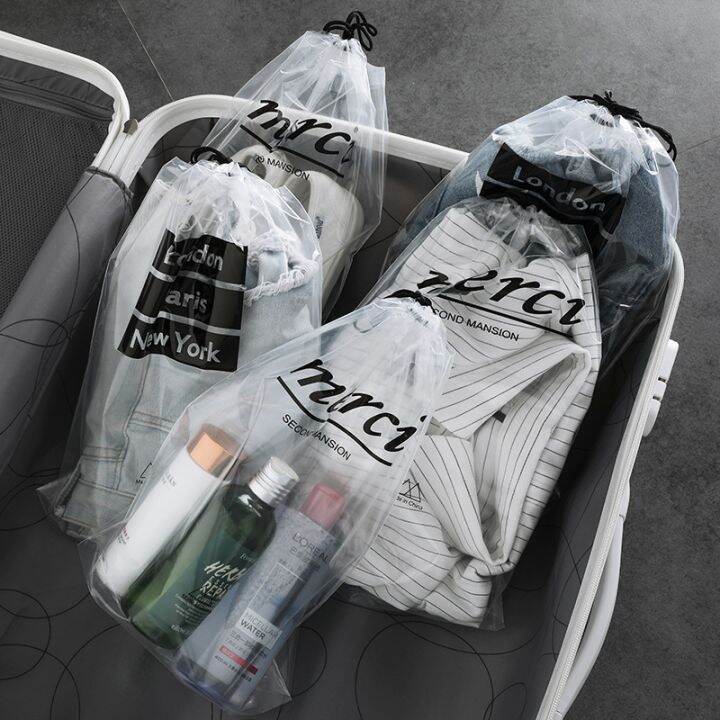 cw-5pcs-set-transparent-shoe-bagsuitcase-organizer-travelingdrawstring-small-thingswaterproof-luggage