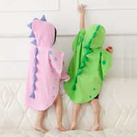 0-12years Baby Infant Bathrobe Baby Girls Baby Boys Children Cotton Cartoon Bath Robes Hooded Dinosaur Cloak Bath Towel KF240