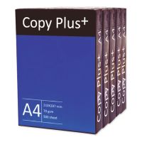 กอปปี้ พลัส กระดาษถ่ายเอกสาร A4 70 แกรม 500 แผ่น x 5 รีม - COPY PLUS Copy Paper A4 70 gsm 500 Sheets x 5 Reams