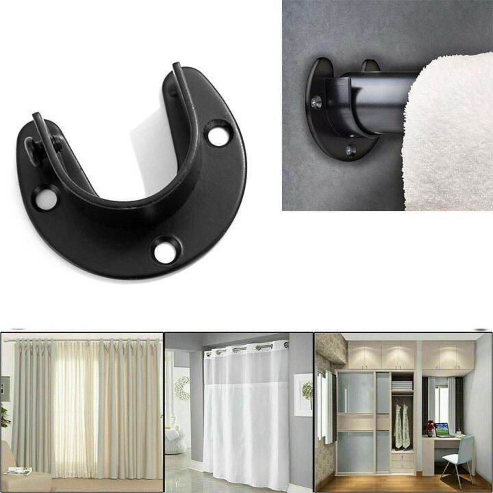 NAMEINB Tool Flange Seat Socket Shower Curtain Rod Pole Sockets Clothes