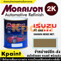 [MORRISON] สีพ่นรถยนต์ สีมอร์ริสัน อิซูซุ เบอร์ PT-648   *** ขนาด 1 ลิตร - สีมอริสัน ISUZU.