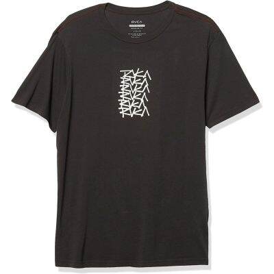 RVCA logo graphic cotton O-neck T-shirt for men