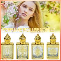 YESHE 2Pcs รีฟิล 15มล. ทองสีทอง ขวดลูกกลิ้ง น้ำมันหอมระเหย ขวดน้ำหอมขวด ภาชนะเปล่าใส่ของ