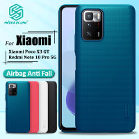 เคส PC แบบแข็ง Nillkin สำหรับ Xiaomi Poco X3 Gt/ Redmi Note 10 Pro 5G เคสมือถือพีซีเป็นประกายน้ำแข็งสุดหรูปกป้องอย่างหนักฝาหลัง