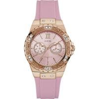 นาฬิกาข้อมือผู้หญิง GUESS Limelight Crystal Pink Dial Ladies Watch W1053L3