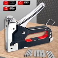 3 In 1 Nail Device DIY Furniture Construction Stapler Upholstery Staple with 600 Staples 3000 Staples Home Decor Carpentry Tool Staplers Punches