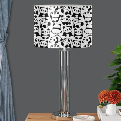 Funny Panda Print Lamp Shade Removable PVC Lampshade for Table LampDesk LampFloor Lamp Light Cover Modern Home Decorative