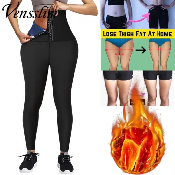 Women Sauna Slimming Leggings Fat Burning Thermo Sweat Pants Thigh Slim  Trainer