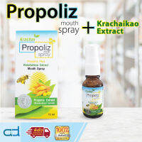 propoliz krachai mouth spray 15 ml กระชายขาว กระชาย กระขาย ผสานพลังจากธรรมชาติ ด้วยสแตนดาร์ดไดซ์โพรโพลิส สารสกัดกระชาย