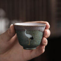 Rui Ching Cheung Crane ถ้วยชา handmade stoneware เตาเผาอบ R ถ้วยส่วนบุคคล Master ถ้วยถ้วยถ้วยถ้วยชาถ้วยชา