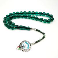 Kuwait Verde Rosario Musulmano Tasbih Kuwait Marzo 8 Branelli Di Preghiera Pusheen Uomo De Accessori Monili Misbaha Lamico Bracciali